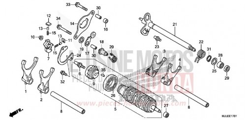 SCHALTTROMMEL (NC700SD/750SD) NC750SDE de 2014